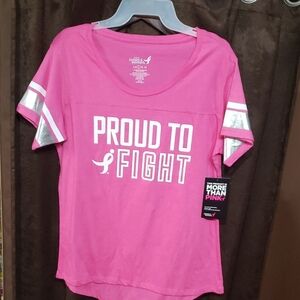 Proud To Fight Susan G. Komen Breast Cancer Pink Women's Top